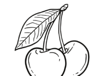 ripening cherries coloring book to print