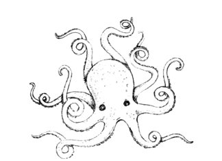 big octopus coloring book to print