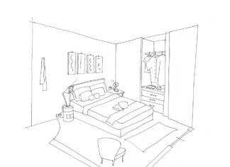 large bedroom coloring book to print