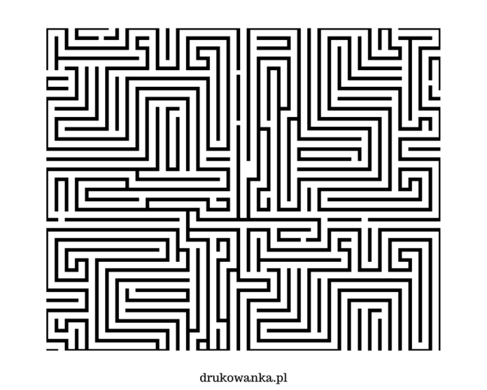 Ägyptisches Labyrinth Malbuch zum Ausdrucken