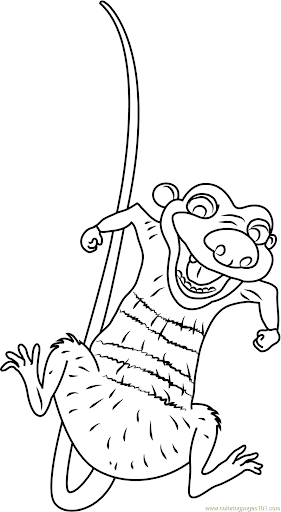 ice age zdzich coloring book to print