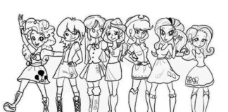 equestria girl friendship games coloring book to print