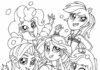 equestria girl rainbow dash coloring book to print