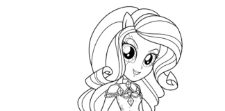 equestria girl rarity Malbuch zum Ausdrucken