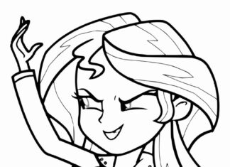 equestria girl sunset shimmer coloring book to print