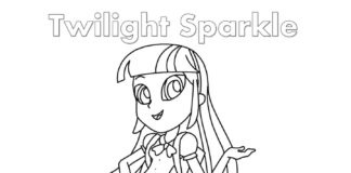 equestria girl twilight sparkle coloring book to print