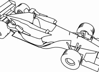 formula 1 pit stop coloring book to print
