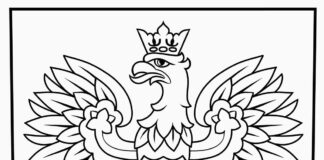 polish emblem coloring book to print