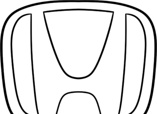 logo honda na vytlačenie omaľovánky