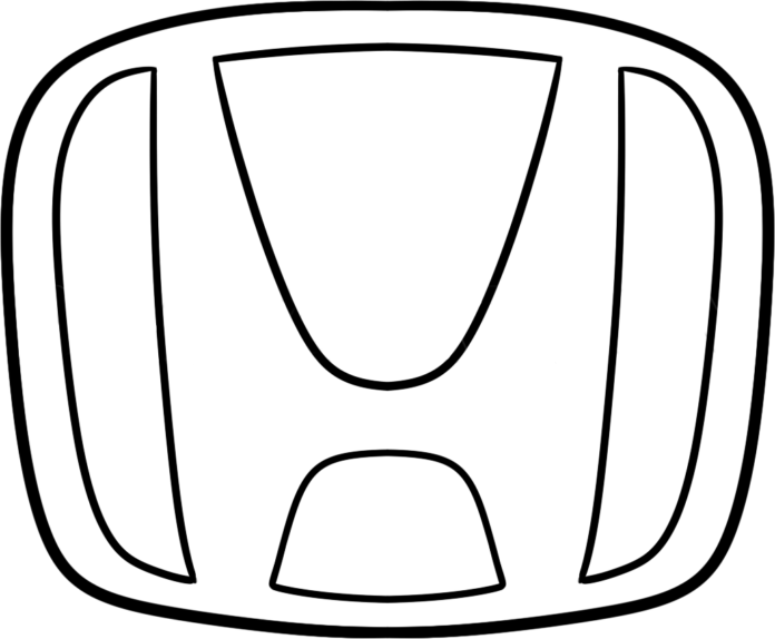 logo honda k vytisknutí omalovánky
