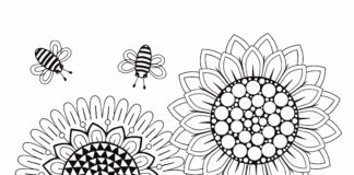 spring is coming coloring book to print