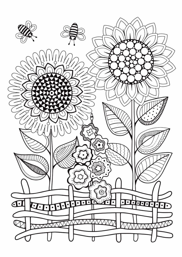 spring is coming coloring book to print