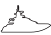 Yacht skica loď omaľovánky k vytlačeniu