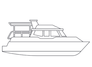 cruising yacht coloring book to print