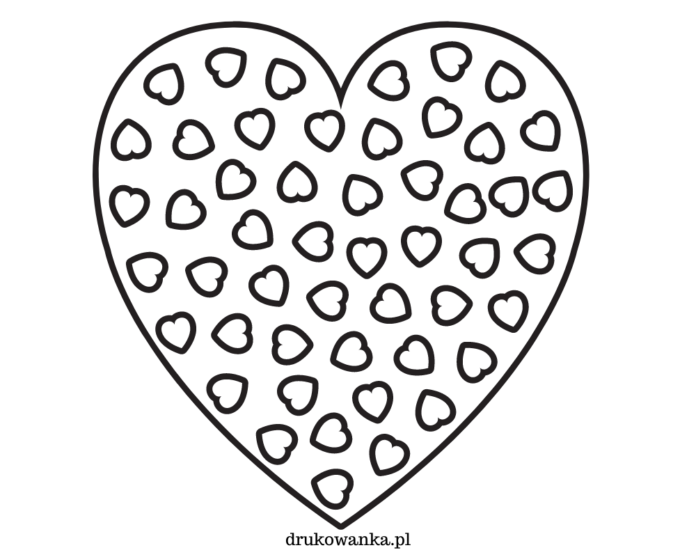 kort med hjärtan som kan skrivas ut och färgläggas