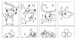 Pokemon cards coloring book to print