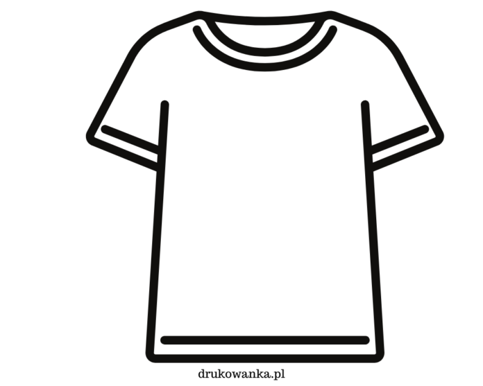 tričko s krátkým rukávem - omalovánky k vytisknutí