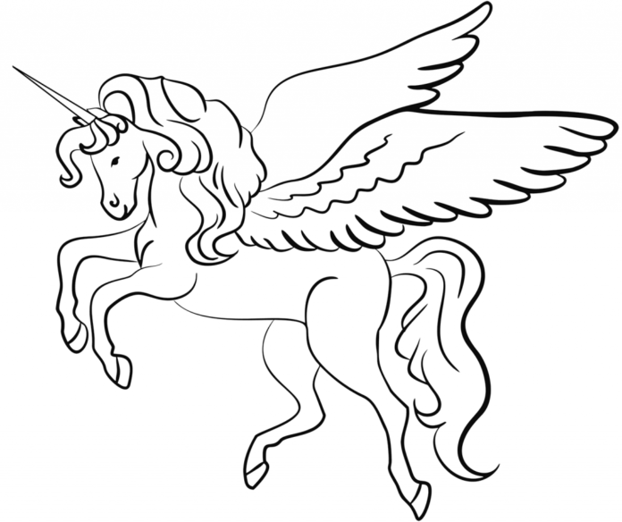 unicorn horse coloring book to print