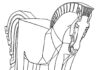 trojanske hest til udskrivning og farvelægning