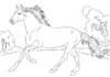 horse on the run coloring book to print