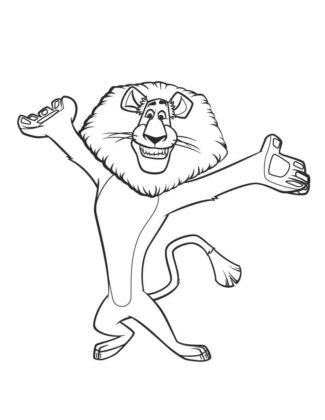 printable madagascar coloring pages