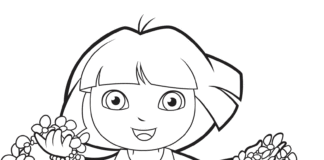 princess dora coloring book to print