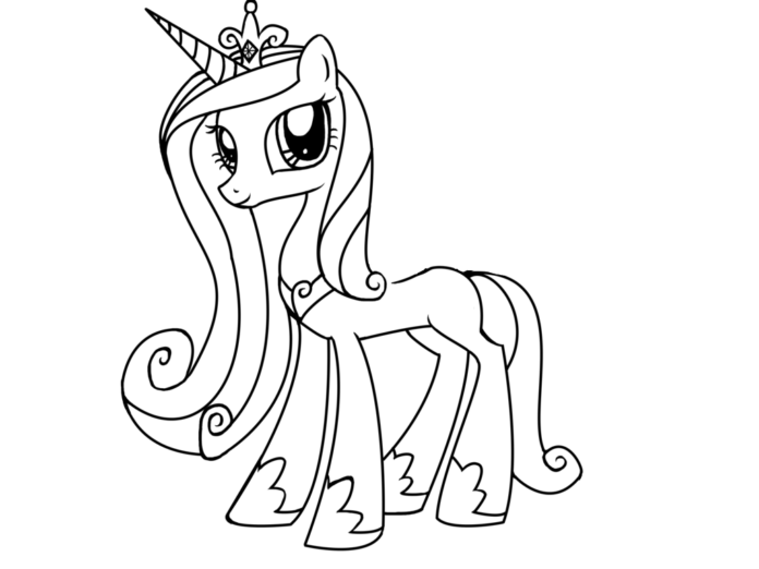 prinsesse pony min lille pony malebog til udskrivning