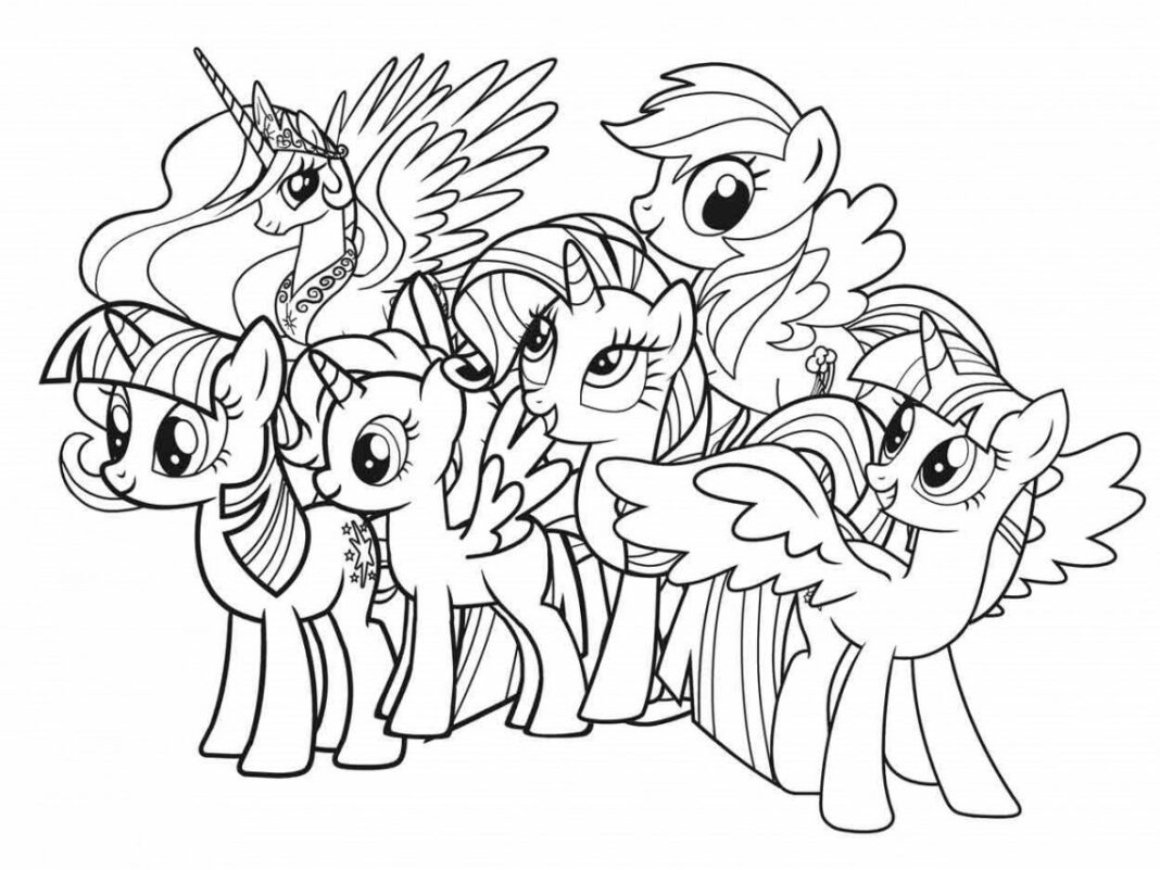 My little pony coloring book to print and online
