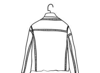 jacket on a hanger printable coloring book