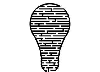 light bulb maze coloring book to print
