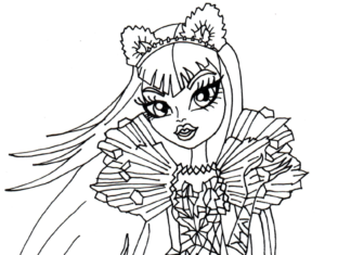 monster high kati doll coloring book to print