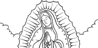 St. Mary of Czestochowa coloring book to print