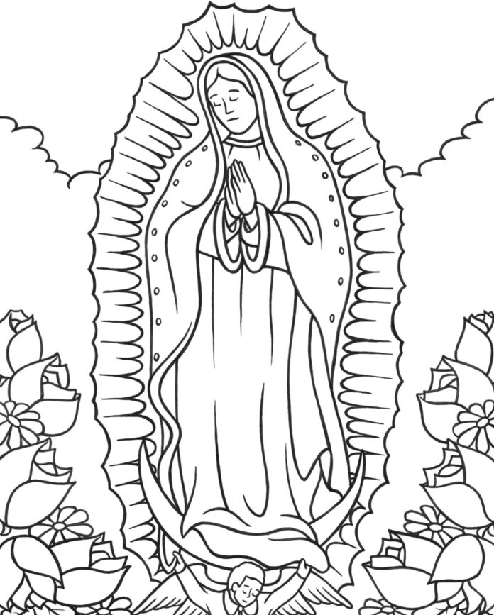 St. Mary of Czestochowa coloring book to print