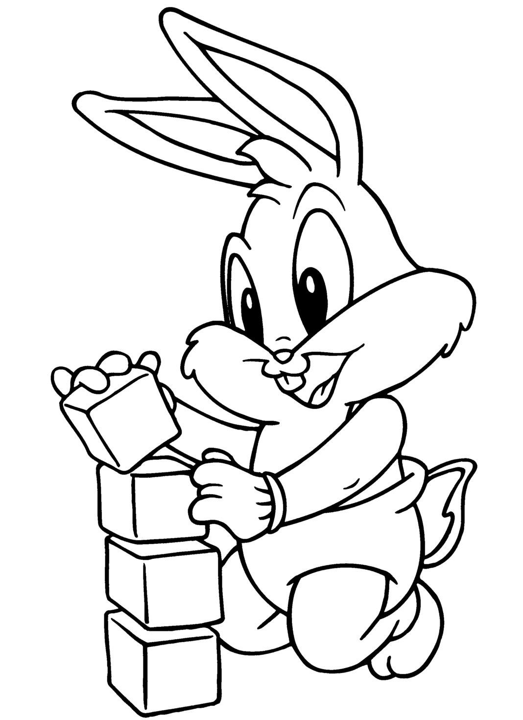 little bugs rabbit coloring book to print