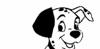 little dalmatian dog coloring book to print