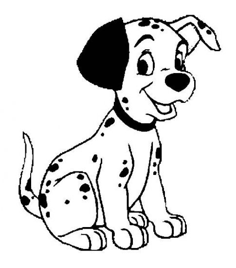 little dalmatian dog coloring book to print