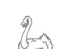 little jolly ostrich coloring book to print