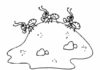 ants build an anthill coloring book to print