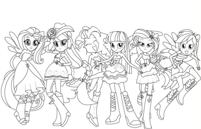 my little pony equestria girl coloring book to print