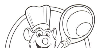 remy mouse coloring book to print