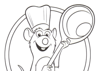 remy mouse coloring book to print