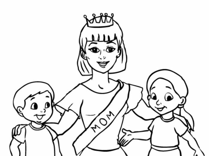 best mom in the world coloring book to print