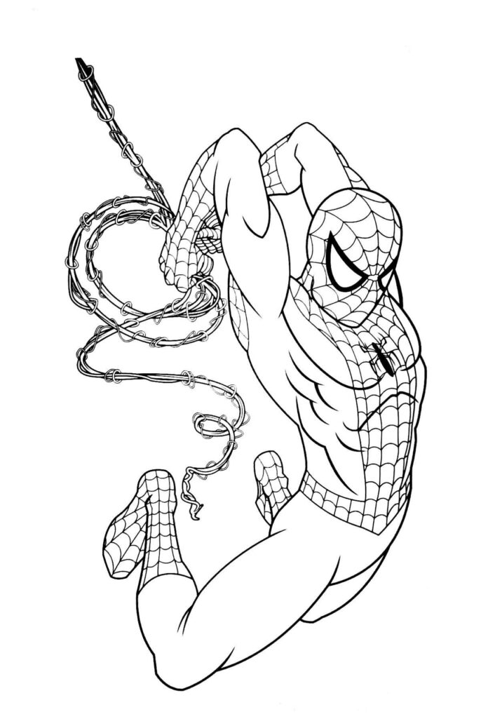 un livre de coloriage génial à imprimer pour Spiderman
