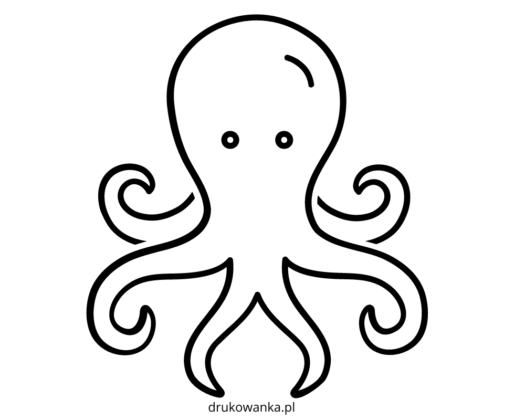 Cartoon Octopus coloring book to print and online