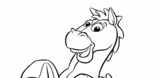 donkey from toy story coloring book to print