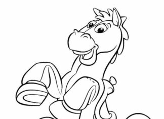 donkey from toy story coloring book to print
