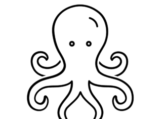 kreslené chobotnice omalovánky k vytisknutí