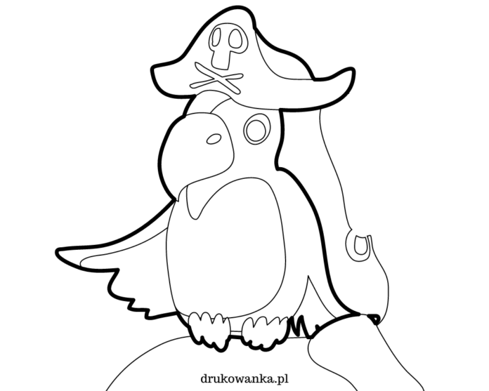 pirate parrot coloring book to print