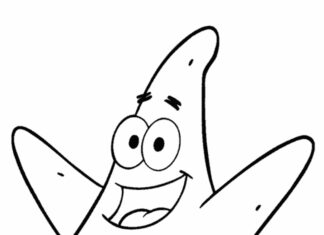 patric from spongebob coloring book to print