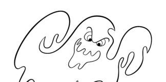 scooby dog and the ghost coloring book to print